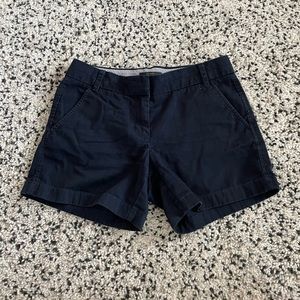 Navy blue J Crew chino shorts